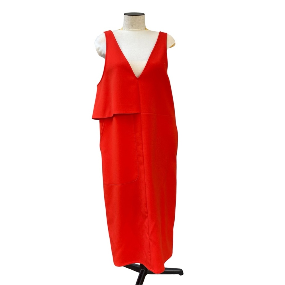 Topshop Red Sleeveless Dress